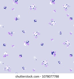 Delicate daisy floral texture. Seamless small flowers pattern for design wrapping, textile, wallpaper, paper. Cute nature background.