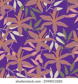 Delicate daisy floral texture. Seamless small flowers pattern for design wrapping, textile, wallpaper, paper. Cute nature background