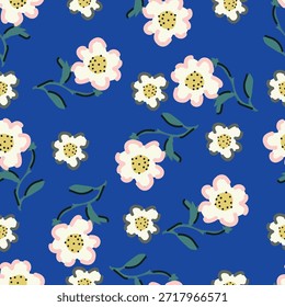 Delicada textura floral margarita. Patrón Pequeño inconsútil de las flores para la envoltura del diseño, materia textil, Fondo de pantalla, papel. Lindo fondo de la naturaleza
