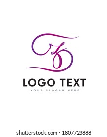 Una plantilla de logotipo Z tipo carta escrita a mano delicada y distinta, logotipo vector para identidad empresarial y de empresa 