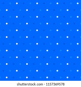 Delicate dots seamless pattern, background. White and blue colors. 