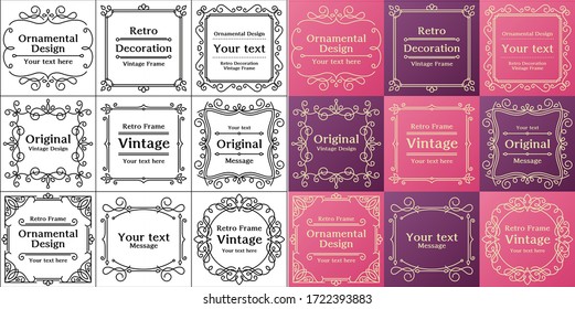 Delicate and elegant frame design collection