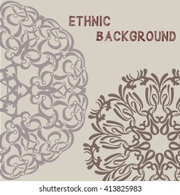 Delicate ethnic background