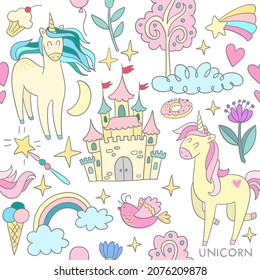 delicate fairy tale childrens background vector