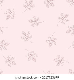 Delicate falling leaves in trendy pastel colors. Seamless pattern, hand-drawn detailed leaves, autumn design, great for printing on textiles, banners, wallpapers, packaging, vector surface design