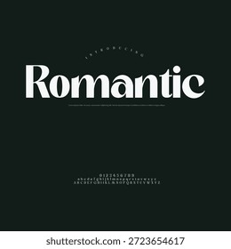 Un logotipo de Vector delicado y femenino para Romantic Adore, perfecto para los organizadores de bodas y boutiques de belleza.