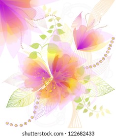 delicate floral abstraction