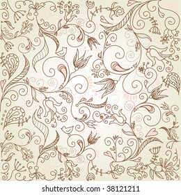 delicate floral background