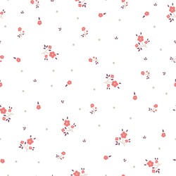 Delicate Floral Background. Pink, Small