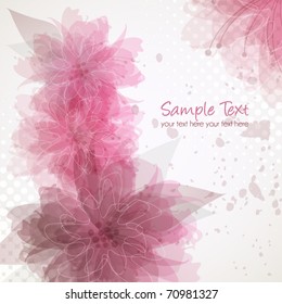 Delicate floral background, vector illustration