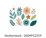 Delicate Floral and Botanical Design for Spring or Summer