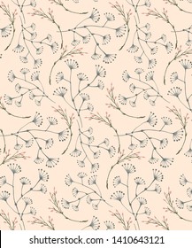 delicate floral bouquet seamless pattern