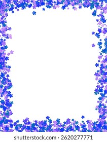 Delicate Floral Frame for Invitations and Greetings