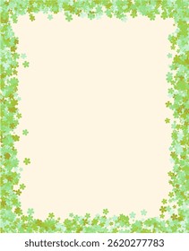 Delicate Floral Frame for Invitations and Greetings