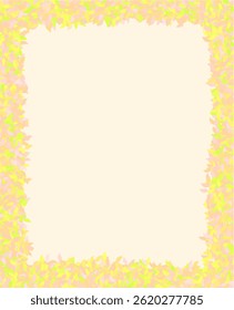 Delicate Floral Frame for Invitations and Greetings