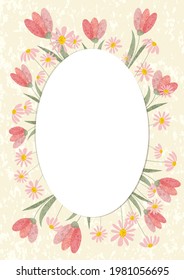 Delicate floral frame. You can use it to create your own design or as a greeting card.