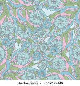 delicate floral and herbal simpless - wallpaper, fabric, gift cards and web design