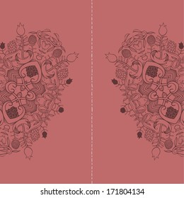 Delicate floral lace background 