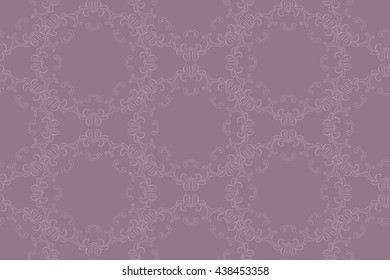 Delicate floral pattern on a lilac background. Vector ornament.