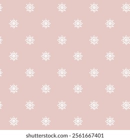 Delicate Floral Pattern on a Pastel Pink Background