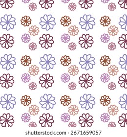 Delicate floral pattern with pastel hues	