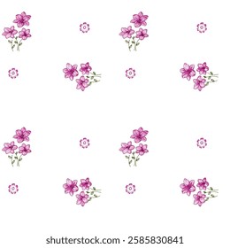 Delicate Floral Pattern in Pretty Pink.