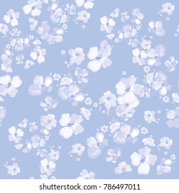 Delicate floral pattern. Seamless daisy background for design wrapping, textile, wallpaper, paper. Cute flowers print.