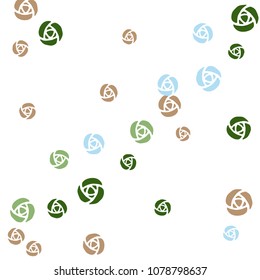 Delicate Floral Pattern with Simple Small Flowers for Greeting Card or Poster. Naive Daisy Flowers in Primitive Style. Vector Background for Spring or Summer Design.
