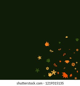 Delicate Floral Pattern with Simple Small Flowers for Greeting Card or Poster. Naive Daisy Flowers in Primitive Style. Vector Background for Spring or Summer Design.
