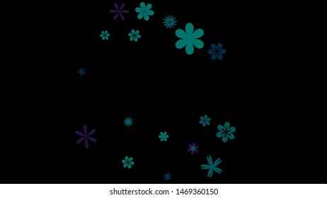 Delicate Floral Pattern with Simple Small Flowers for Greeting Card or Poster. Naive Daisy Flowers in Primitive Style. Vector Background for Spring or Summer Design.
