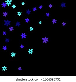 Delicate Floral Pattern with Simple Small Flowers for Greeting Card or Poster. Naive Daisy Flowers in Primitive Style. Vector Background for Spring or Summer Design.
