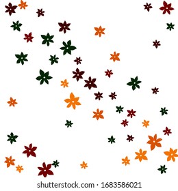 Delicate Floral Pattern with Simple Small Flowers for Greeting Card or Poster. Naive Daisy Flowers in Primitive Style. Vector Background for Spring or Summer Design.
