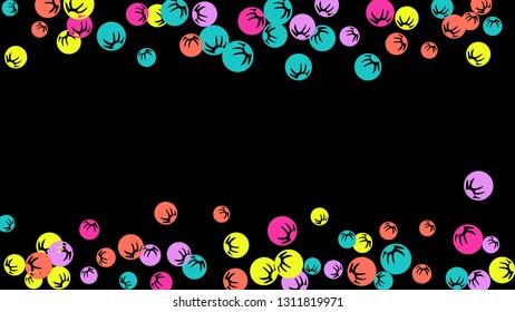 Delicate Floral Pattern with Simple Stylized Berries for Greeting Card or Poster. Naive Daisy Berries in Primitive Style. Vector Background for Spring or Summer Design.
