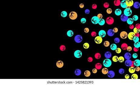 Delicate Floral Pattern with Simple Stylized Berries for Greeting Card or Poster. Naive Daisy Berries in Primitive Style. Vector Background for Spring or Summer Design.
