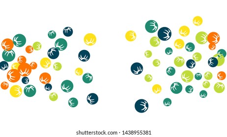 Delicate Floral Pattern with Simple Stylized Berries for Greeting Card or Poster. Naive Daisy Berries in Primitive Style. 
