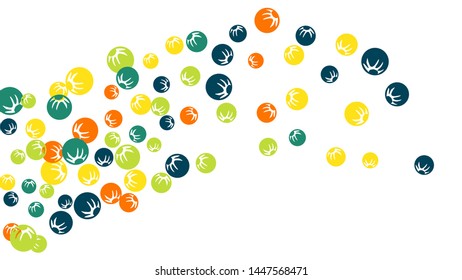 Delicate Floral Pattern with Simple Stylized Berries for Greeting Card or Poster. Naive Daisy Berries in Primitive Style. Vector Background for Spring or Summer Design.
