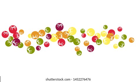 Delicate Floral Pattern with Simple Stylized Berries for Greeting Card or Poster. Naive Daisy Berries in Primitive Style. Vector Background for Spring or Summer Design.
