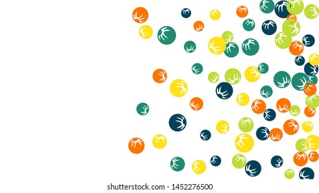 Delicate Floral Pattern with Simple Stylized Berries for Greeting Card or Poster. Naive Daisy Berries in Primitive Style. Vector Background for Spring or Summer Design.
