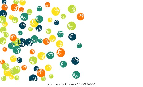 Delicate Floral Pattern with Simple Stylized Berries for Greeting Card or Poster. Naive Daisy Berries in Primitive Style. Vector Background for Spring or Summer Design.
