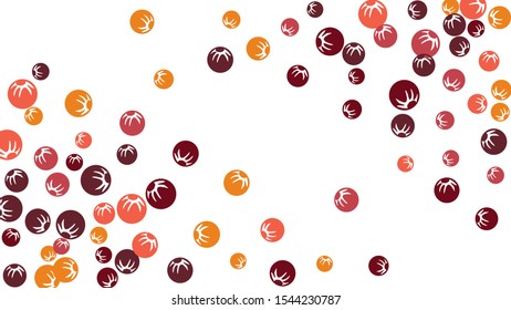 Delicate Floral Pattern with Simple Stylized Berries for Greeting Card or Poster. Naive Daisy Berries in Primitive Style. Vector Background for Spring or Summer Design.
