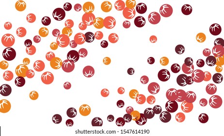 Delicate Floral Pattern with Simple Stylized Berries for Greeting Card or Poster. Naive Daisy Berries in Primitive Style. Vector Background for Spring or Summer Design.

