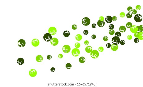 Delicate Floral Pattern with Simple Stylized Berries for Greeting Card or Poster. Naive Daisy Berries in Primitive Style. Vector Background for Spring or Summer Design.
