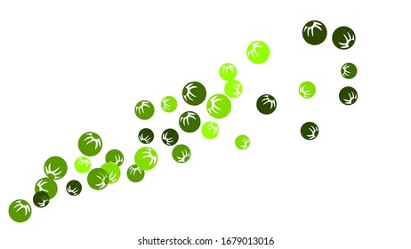 Delicate Floral Pattern with Simple Stylized Berries for Greeting Card or Poster. Naive Daisy Berries in Primitive Style. Vector Background for Spring or Summer Design.
