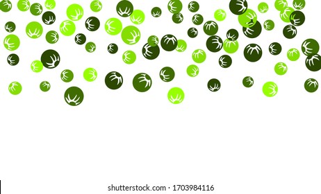 Delicate Floral Pattern with Simple Stylized Berries for Greeting Card or Poster. Naive Daisy Berries in Primitive Style. Vector Background for Spring or Summer Design.
