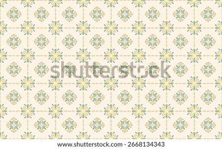 Delicate floral seamless pattern in soft pastel tones. Checkered Upbeat bright background for textiles, decorative paper