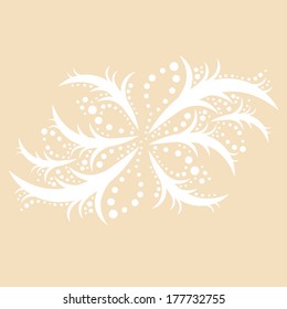 delicate floral symmetrical pattern for cards and invitations