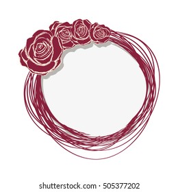 delicate flower drawing icon image 