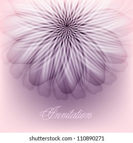 Delicate flower in pastel colors