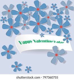 Delicate flowers for greeting card.