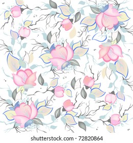 delicate flowers, pastel background